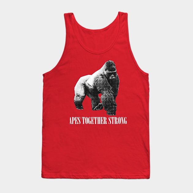 Apes Together Strong Fellow Ape Tank Top by jiromie